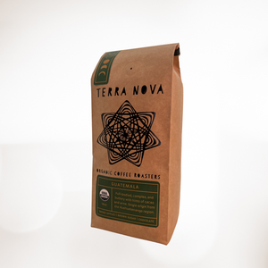 Single-origin Guatemalan coffee brought to a crisp medium roast. Full-bodied and nutty with hints of chocolate and wine. It’s also sweetly floral and great for an anytime pick-me-up. Our coffee beans come from several small cooperatives working together under ASDECAFE, a sustainable coffee association with organic certification and over 1,000 producer-members. Freshly roasted and packaged to order. 