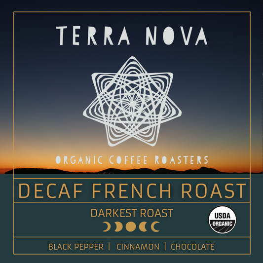 Decaf French Roast is a smoky, flavorful, and full bodied dark roast. Decaffeinated using the all natural Swiss Water® Process. 