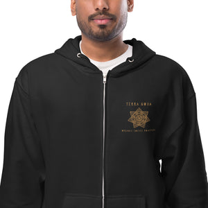 Embroidered Zip-up Hoodie